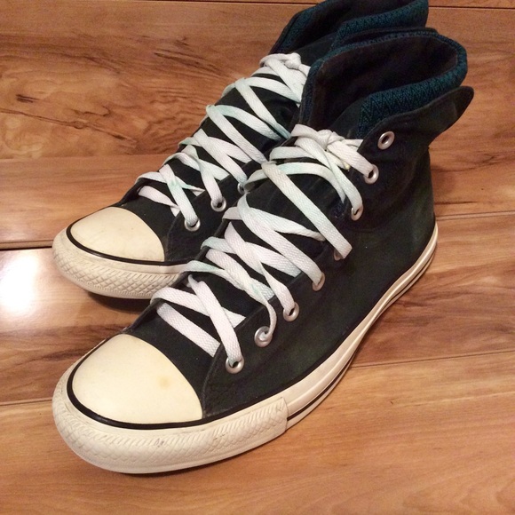 Converse Allstar Hi Tops Green/White Men 12/Wo 14 - Picture 1 of 7